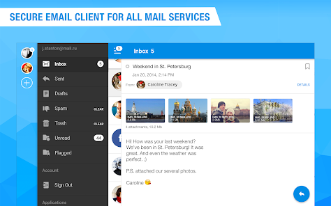 Screenshot 7 Mail.Ru for UA – Email applica android