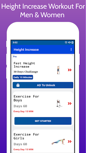 Height Increase Workout Screen 3