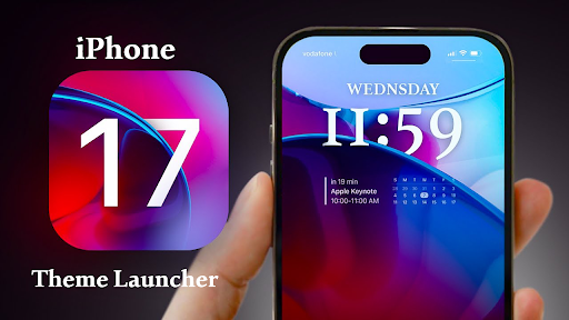 Android application iOS 17 Launcher - iPhone 17 screenshort