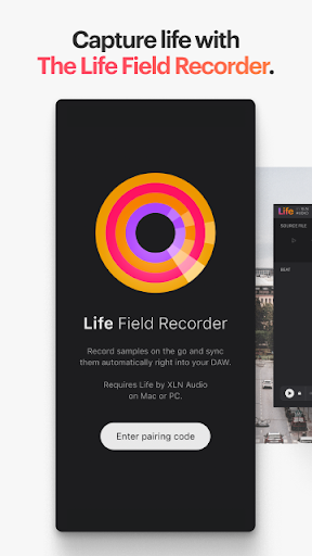 Android application Life Field Recorder screenshort