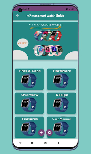 Android application m7 max smart watch Guide screenshort