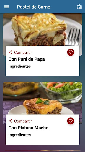 Recetas Pastel de Carne