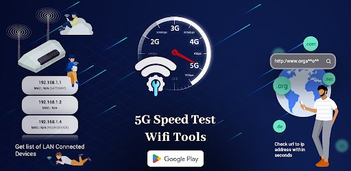 Android application X WaveSpeed Test WiFi Analyzer screenshort