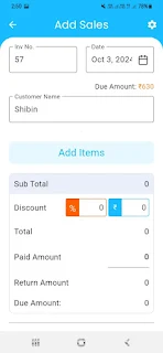 Luminar Mobile Billing App