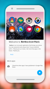 Rentrox - Schermata del pacchetto di icone