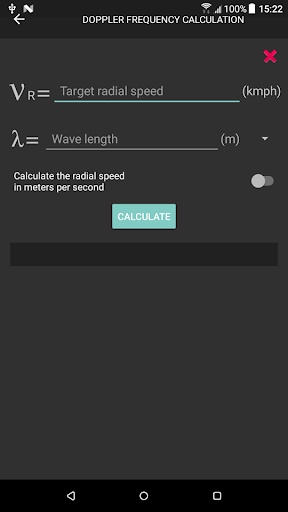 Radar Calculator Screen 2