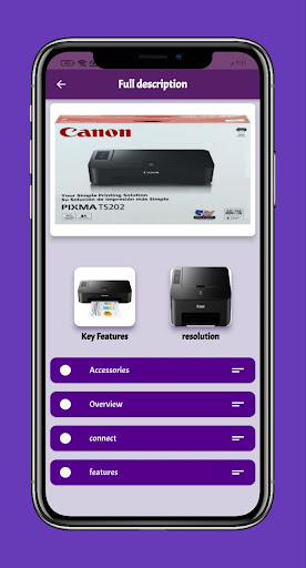 Canon TS202 Inkjet Guide Screen 2