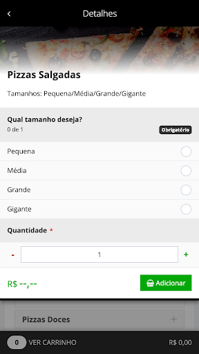 Muzzarella Pizzaria Delivery Screen 3