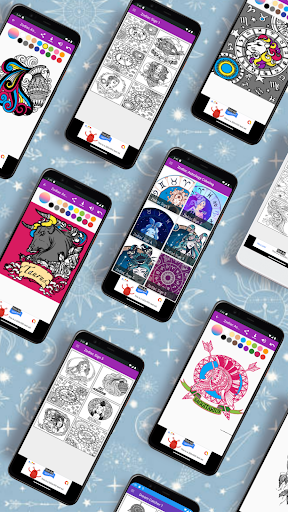 Android application Zodiac - Coloring Page screenshort