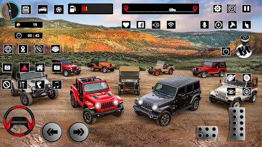 Android application Offroad Jeep Driver Game Prado screenshort