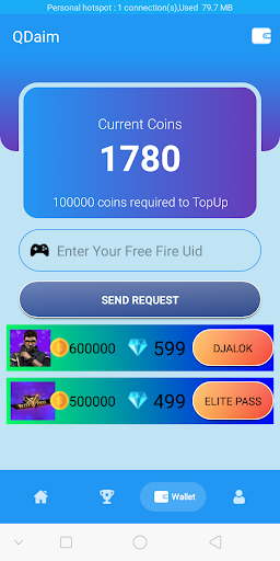 QDiam Free Diamonds Dj Alok and Elite Pass