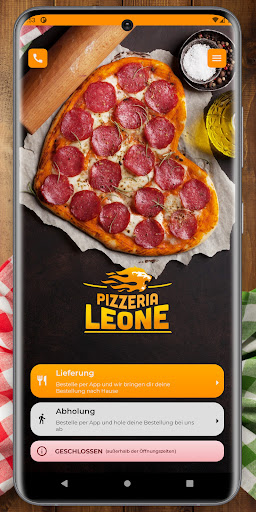 Android application Pizzeria Leone Vöcklabruck screenshort