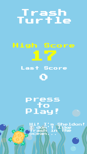 Android application Trash Turtle screenshort