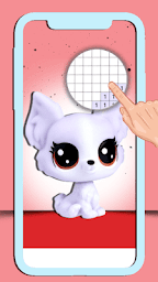 Yes.Pixel art Pets Colouring . Color by number