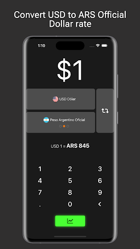 Argentine Peso to Dollar rates Screen 3
