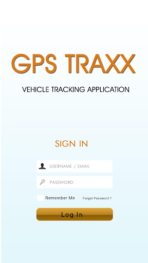 Android application GPS Traxx App 2.0 screenshort