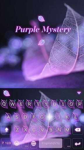Android application Purple Mystery Emoji Keyboard screenshort
