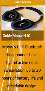 guide Mpow H10