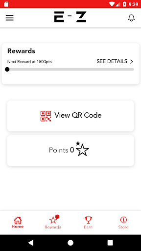 Screenshot of EZ Rewards