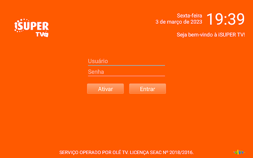 Android application iSUPER TV screenshort