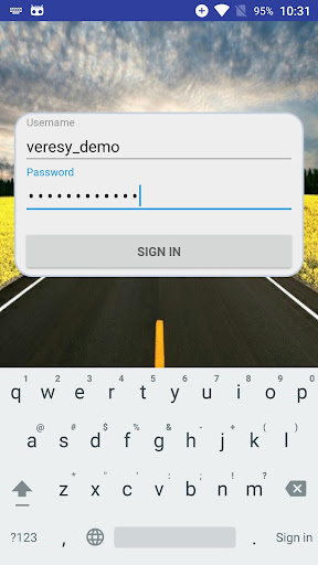 Android application Veresy Track screenshort