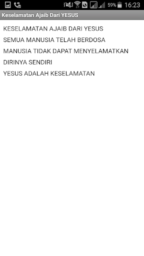 Keselamatan Ajaib Dari YESUS Screen 2
