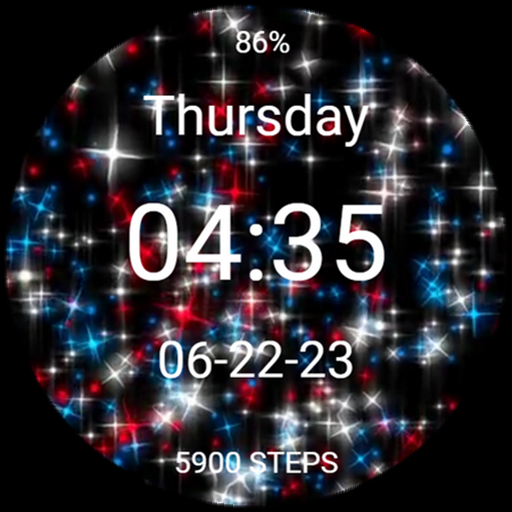 Fourth of July USA Stars Watch Screen 3