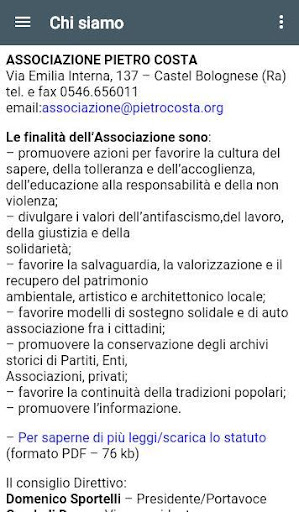 Associazione "PIETRO COSTA" Screen 3