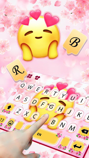 Emoji In Love Keyboard Theme Screenshot 3 - AppWisp.com