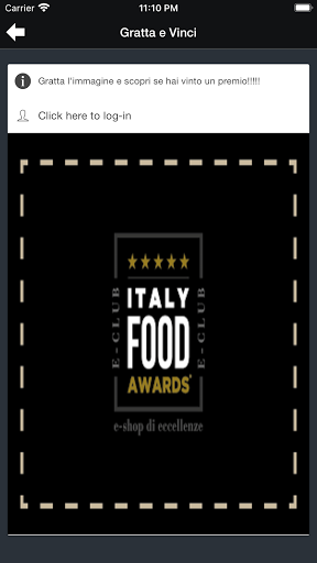 eClub Italy Food Awards Screen 3