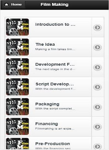 Android application Film Making screenshort