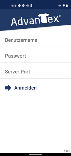 Android application AdvanTex Inventory screenshort