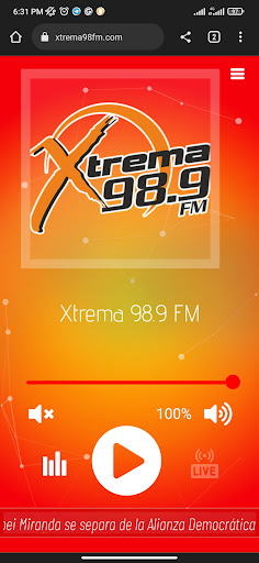 Xtrema 98.9 FM Screen 3