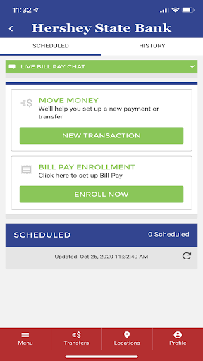 Hershey State Bank Screen 3