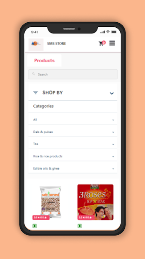 Android application SMS Store screenshort