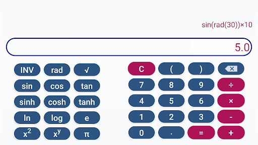 Scientific Calculator Screen 2