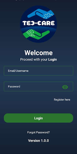 Android application Tec-Care screenshort
