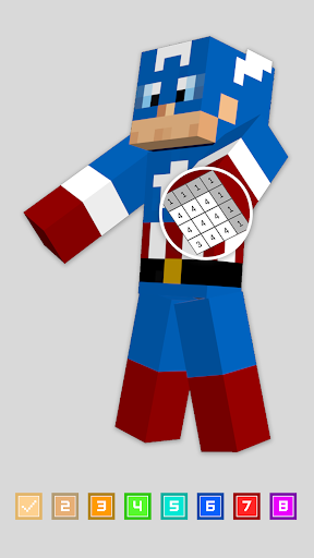 Skin Draw 3d-Craft Miner Skin Screen 2