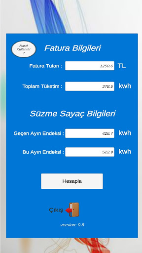 Süzme Sayaç Hesapla (Tümü) screenshot 3