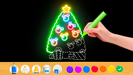 Draw Glow Christmas - Casual - games