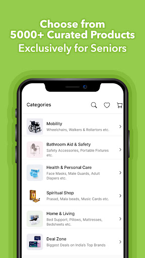 Seniority - Estore for Elderly Screen 2