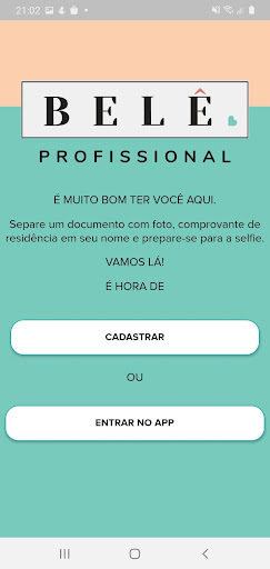 Android application Belê Profissional screenshort