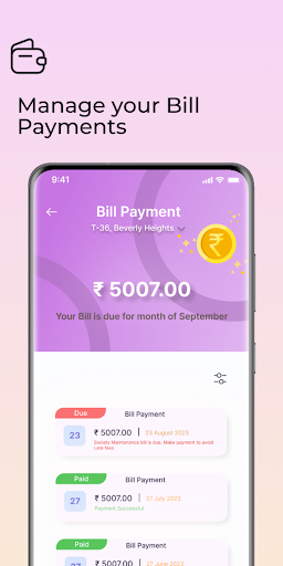 OneNest Society Management App Screenshot