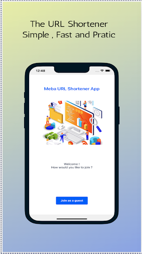 Android application URL Shortener Service screenshort