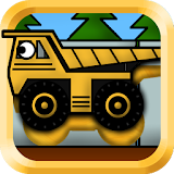 Kids Trucks: Puzzles - Golden icon