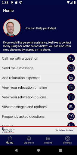 RAInternational Connect Screen 3