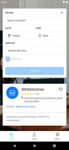 Android application 809 Barbershop screenshort