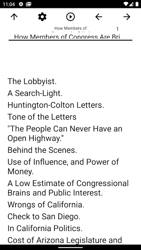 Android application Book, How Members of Congress screenshort
