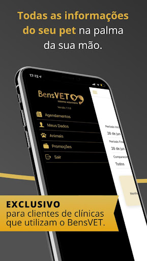 Android application BensVET - Pets screenshort