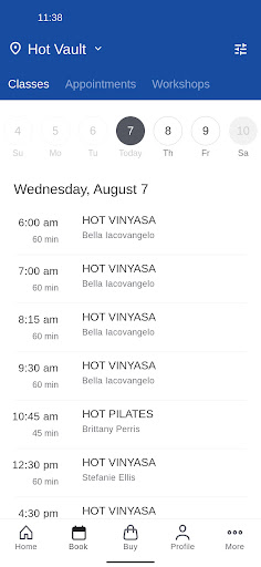 Vault Fitness Screen 2